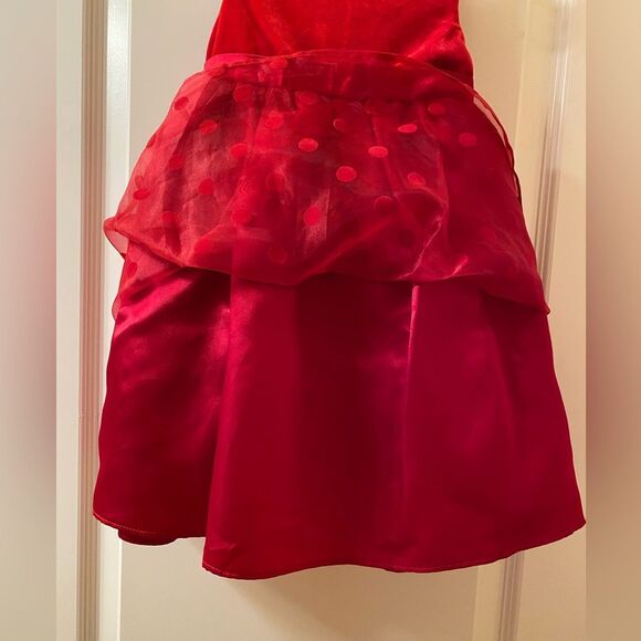 Toddler Girls Youngland Red Dress/Holiday Dress 2 piece size 2T Machine Wash - Picture 5 of 10